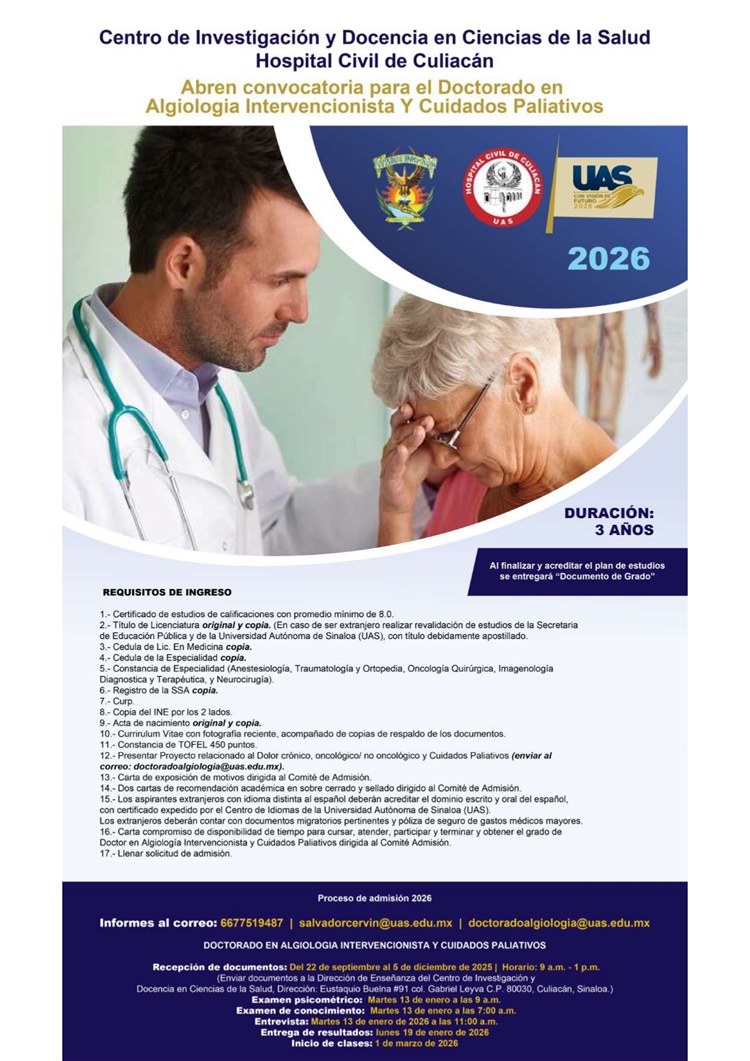 Doctorado Algiología